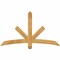 Ekena Millwork Alberta Rough Sawn Timber Gable Bracket, Western Red Cedar, 60"W x 35"H x 2"D x 4"F, 14/12 Pitch GBW060X35X0204ALB00RWR - alternate 1